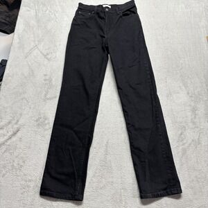 Abercrombie Fitch Ankle‎ Straight Ultra High Rise Jeans Womens 28/6L Black